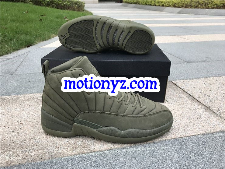 Authentic Air Jordan 12 PSNY Green